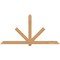 Ekena Millwork Kennewick Timber Gable Bracket, Western Red Cedar, 108"W x 54"H x 3 1/2"D x 5 1/2"F, 12/12 Pitch GBW108X54X0406KEN00SWR - alternate 1